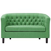 Upholstered fabric loveseat in kelly green by Modway additional picture 5