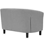 Upholstered fabric loveseat in light gray by Modway additional picture 2