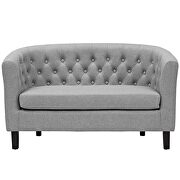 Upholstered fabric loveseat in light gray by Modway additional picture 5