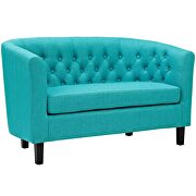 Upholstered fabric loveseat in pure water by Modway additional picture 3