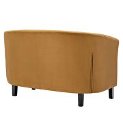 Performance velvet loveseat in cognac by Modway additional picture 5