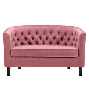 Performance velvet loveseat in dusty rose by Modway additional picture 4