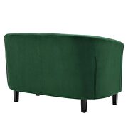 Performance velvet loveseat in emerald by Modway additional picture 5