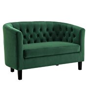Performance velvet loveseat in emerald by Modway additional picture 6