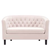 Performance velvet loveseat in pink by Modway additional picture 4