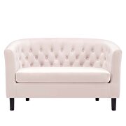 Performance velvet loveseat in pink by Modway additional picture 4