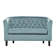 Performance velvet loveseat in sea blue by Modway additional picture 6