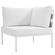 7 piece outdoor patio aluminum sectional sofa set in white by Modway additional picture 3