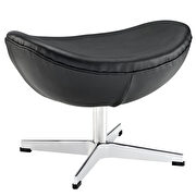 Leather ottoman in black by Modway additional picture 2