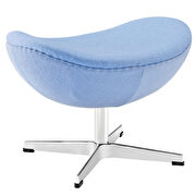 Wool ottoman in baby blue by Modway additional picture 2