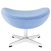 Wool ottoman in baby blue by Modway additional picture 4