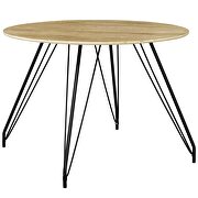 Circular dining table in natural by Modway additional picture 3