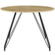 Circular dining table in natural by Modway additional picture 4