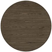 Circular dining table in walnut by Modway additional picture 2