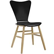 Wood dining chair in black additional photo 4 of 3