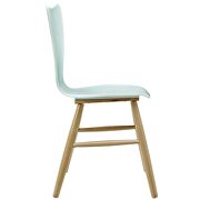 Wood dining chair in light blue by Modway additional picture 2