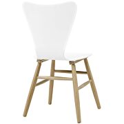 Wood dining chair in white additional photo 3 of 3