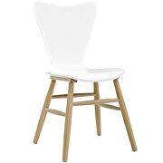 Wood dining chair in white by Modway additional picture 4