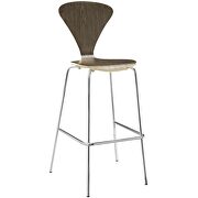 Dining bar stool in walnut by Modway additional picture 2