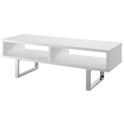 Low profile tv stand in white by Modway additional picture 2
