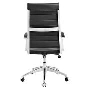Highback office chair in black by Modway additional picture 7