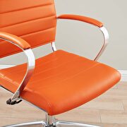 Highback office chair in orange by Modway additional picture 2