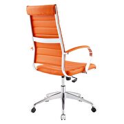 Highback office chair in orange by Modway additional picture 5