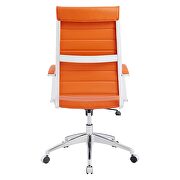 Highback office chair in orange by Modway additional picture 7