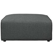 Fabric ottoman in gray by Modway additional picture 3