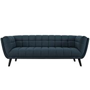 Crushed performance velvet sofa in blue additional photo 4 of 3
