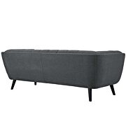 Crushed performance velvet sofa in gray additional photo 4 of 3