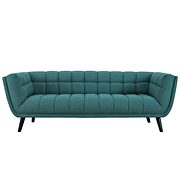 Crushed performance velvet sofa in teal additional photo 4 of 3