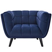 Performance velvet armchair in navy by Modway additional picture 5