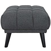 Upholstered fabric ottoman in gray by Modway additional picture 4