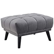 Performance velvet ottoman in gray by Modway additional picture 2