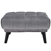 Performance velvet ottoman in gray by Modway additional picture 3