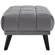 Performance velvet ottoman in gray by Modway additional picture 4