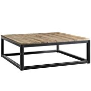 Large coffee table in brown by Modway additional picture 4