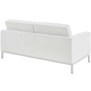Leather loveseat in cream white by Modway additional picture 5