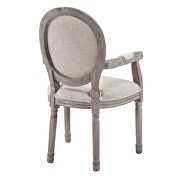 Vintage french dining armchair in beige by Modway additional picture 3