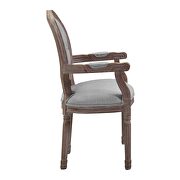 Vintage french dining armchair in light gray additional photo 4 of 4