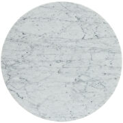 Marble side table in white by Modway additional picture 2