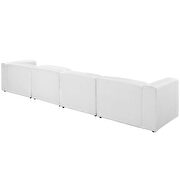 Upholstered white fabric 5pcs sectional sofa by Modway additional picture 3