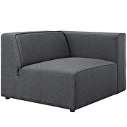 Upholstered gray fabric 5pcs sectional sofa by Modway additional picture 6