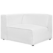 Upholstered white fabric 5pcs sectional sofa additional photo 3 of 5