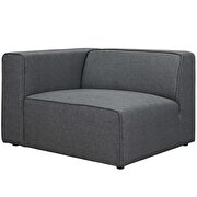 Upholstered gray fabric 7pcs sectional sofa additional photo 3 of 5