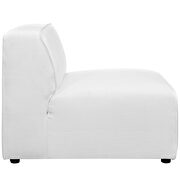 Upholstered white fabric 7pcs sectional sofa additional photo 4 of 4