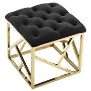 Ottoman in gold black additional photo 4 of 4