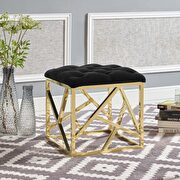 Ottoman in gold black additional photo 5 of 4