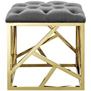 Ottoman in gold gray by Modway additional picture 4
